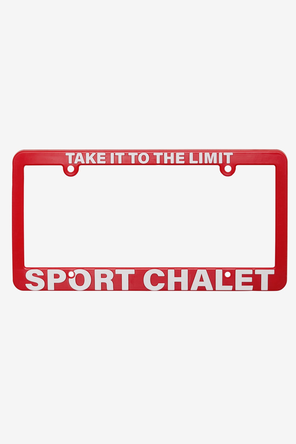 Red Sport Chalet License Plate Frame