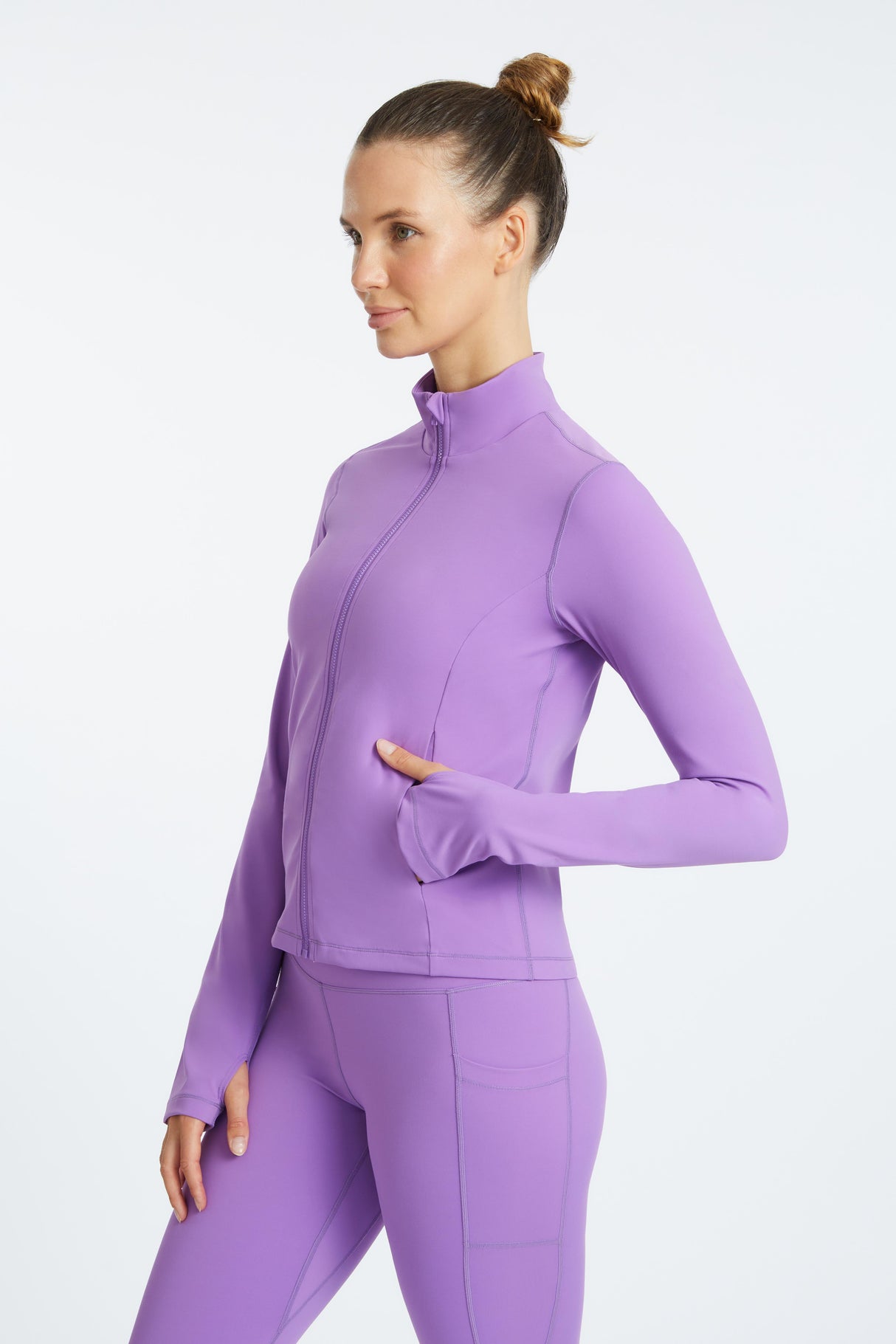 Long Sleeve Zip Front Performance Jacket