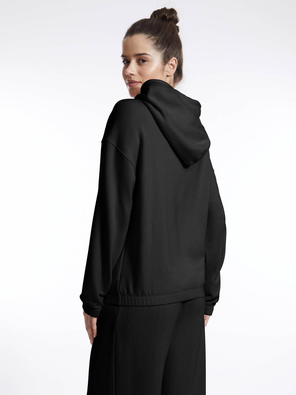 Long Sleeve Zip Front Fleece Hoodie