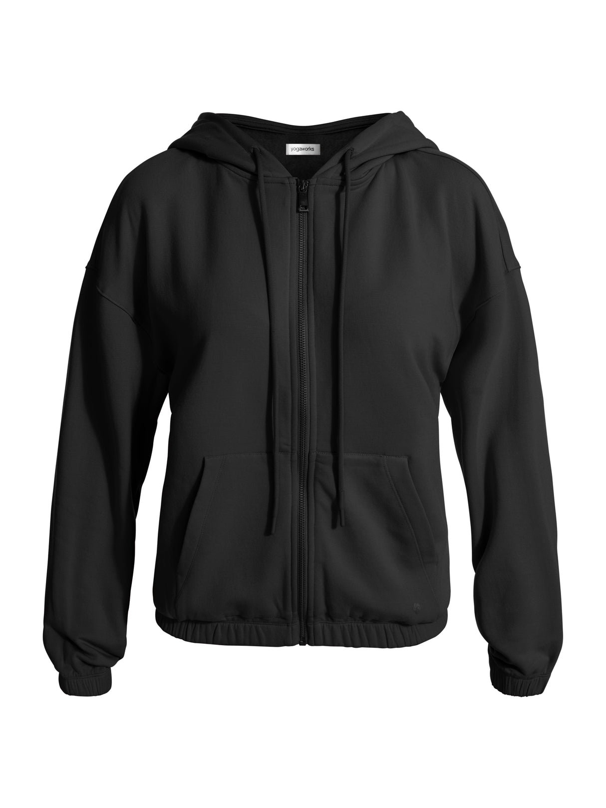 Long Sleeve Zip Front Fleece Hoodie